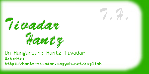 tivadar hantz business card